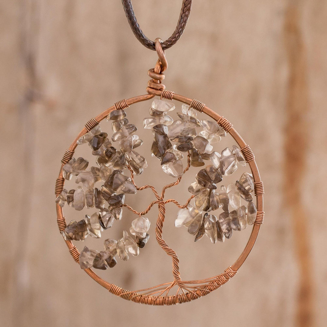 Smoky Quartz Tree of Life