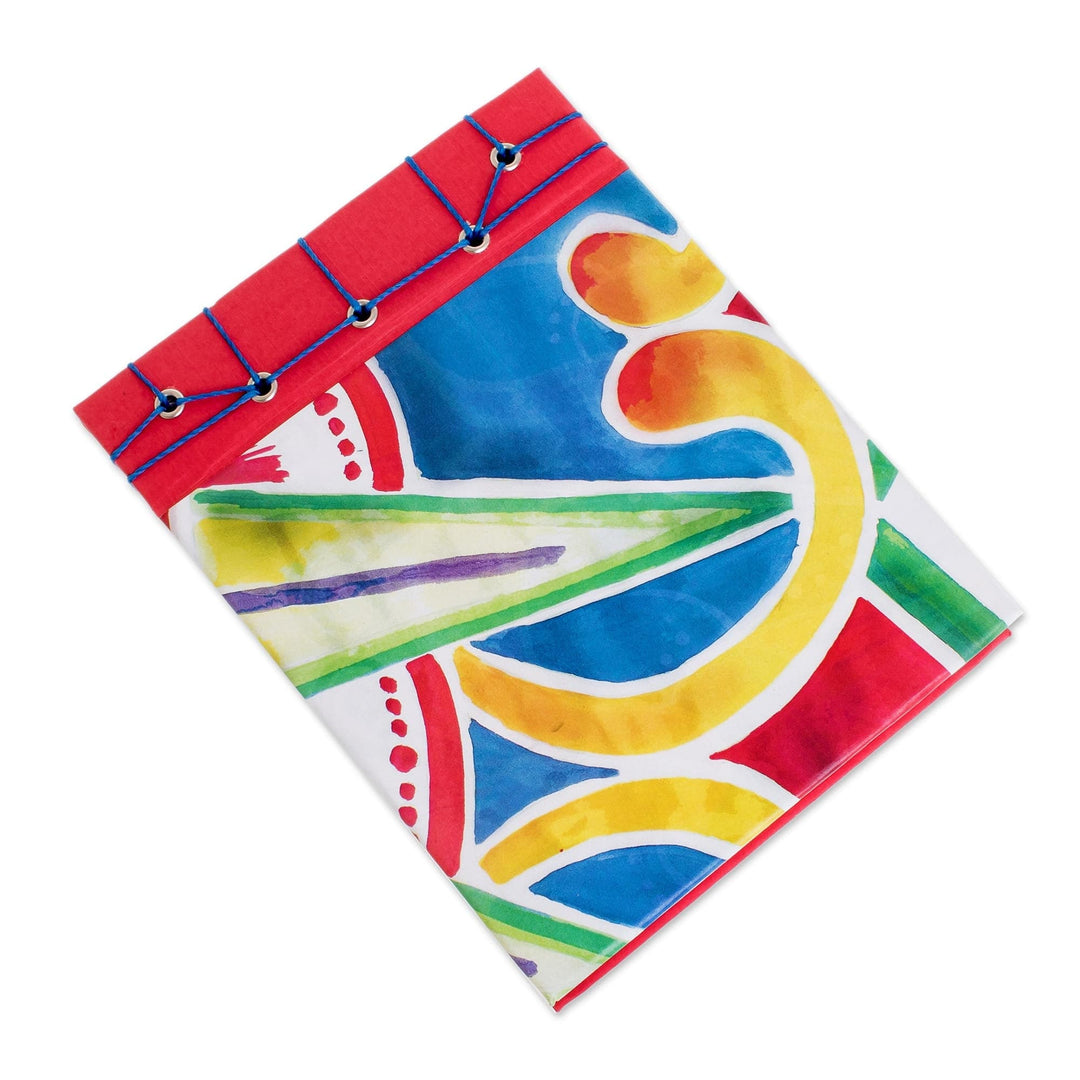 Abstract Colorful Paper Journal from Costa Rica (5.5 inch) - Colorful Abstraction