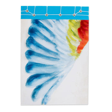 Parrot-Themed Paper Journal (8.5 inch) - Macaw's Wing