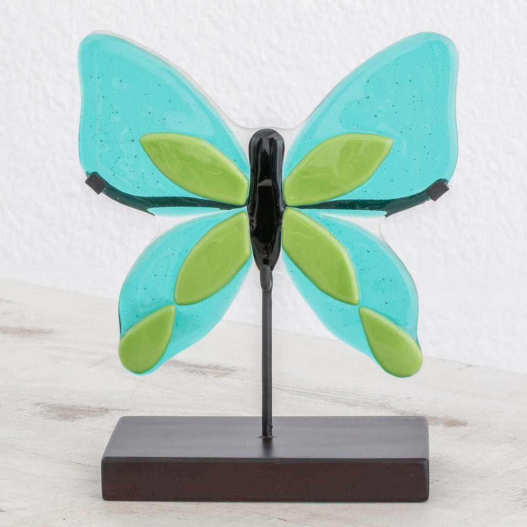 Flight of Color in Green