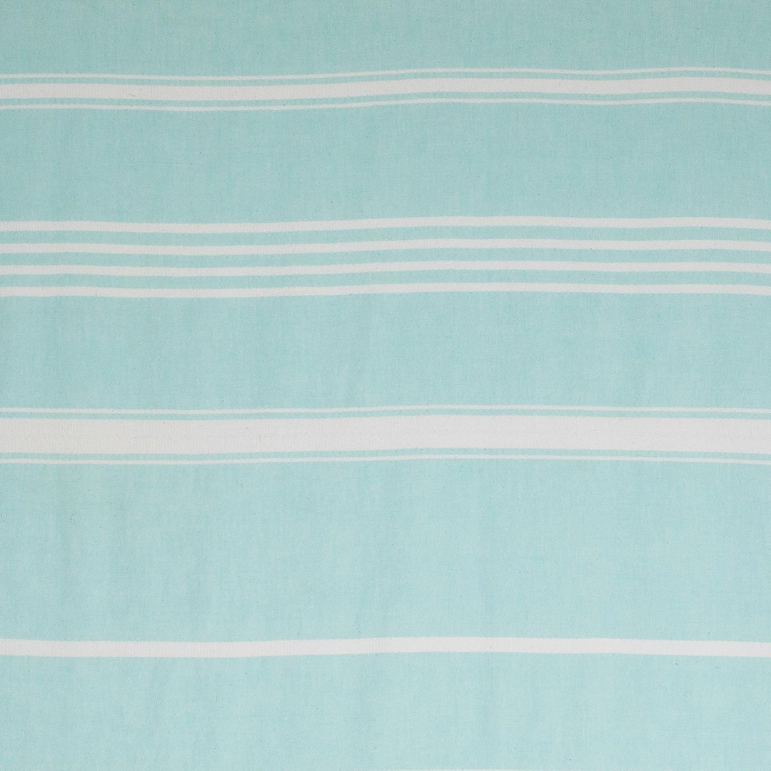 Striped Cotton Beach Towel in Mint - Sweet Relaxation in Mint