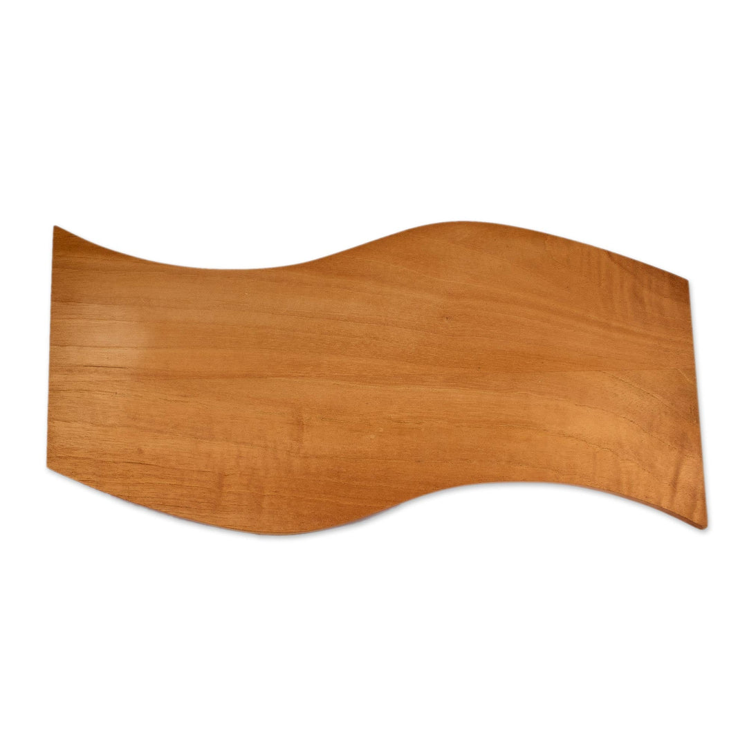 Elegant Curved Cedar Wood Cutting and Serving Board - Mixco Flavor