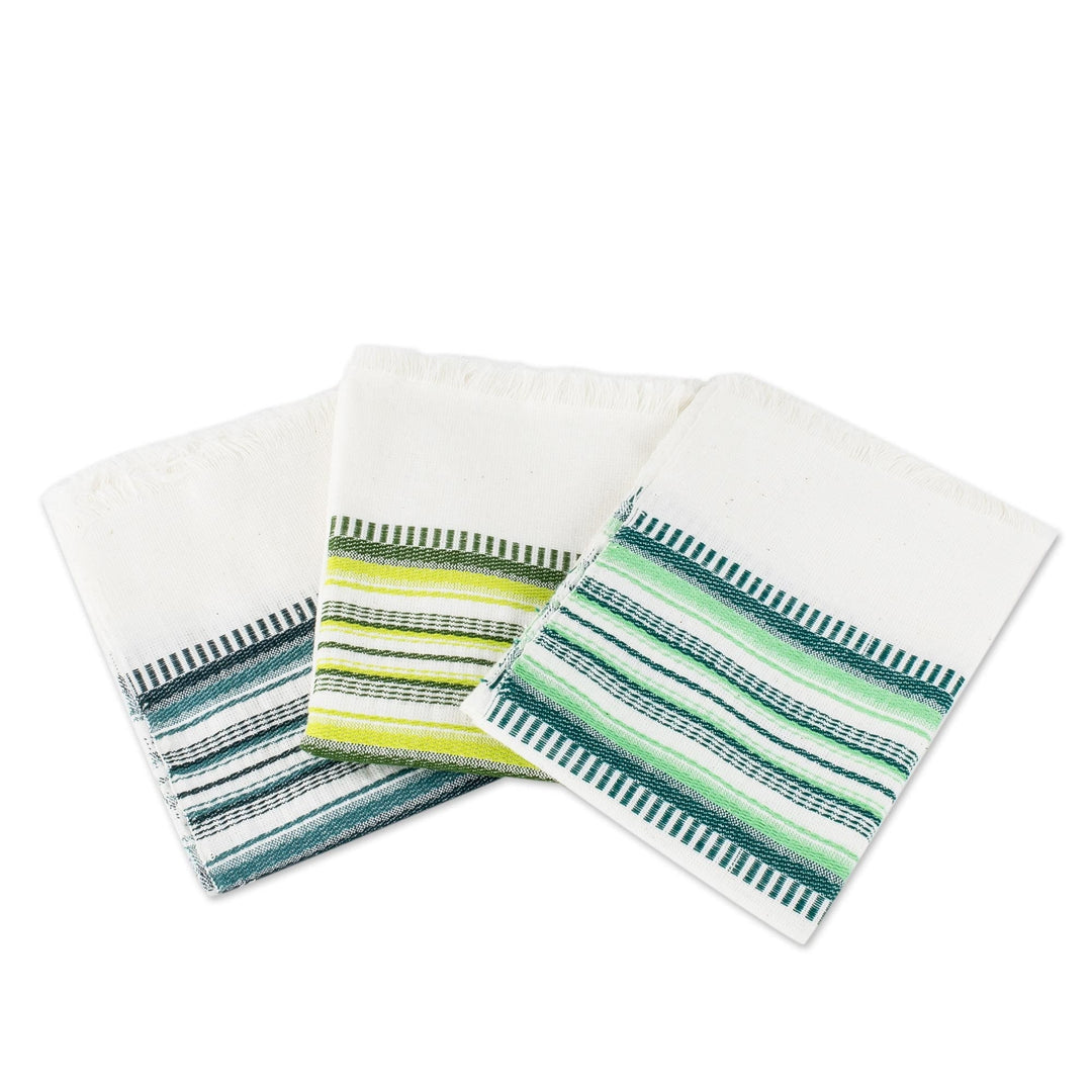 3 Cotton Fruit Color Dish Towels - Fruit Colors