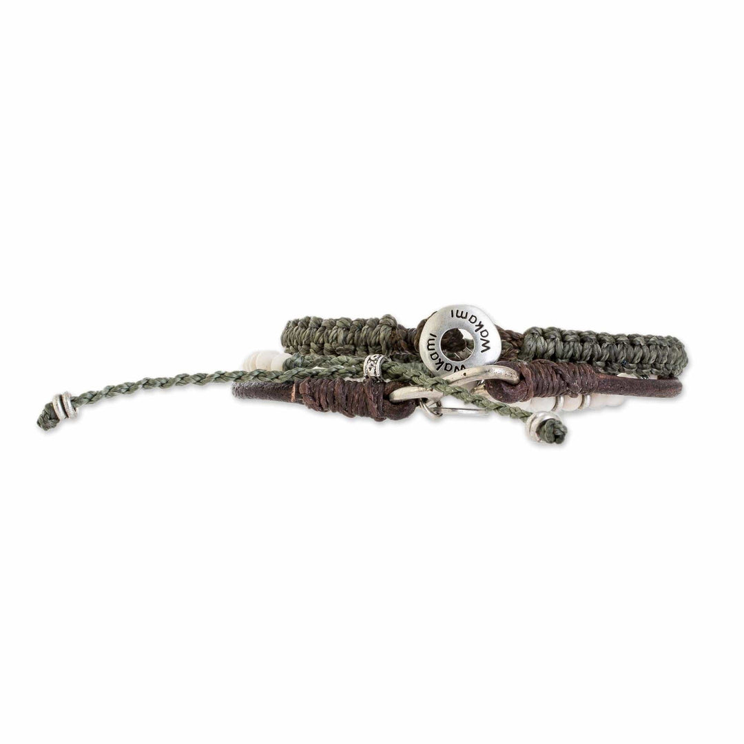 Neutral Tones Macrame Bracelets from Guatemala (Set of 3) - Highland Elements