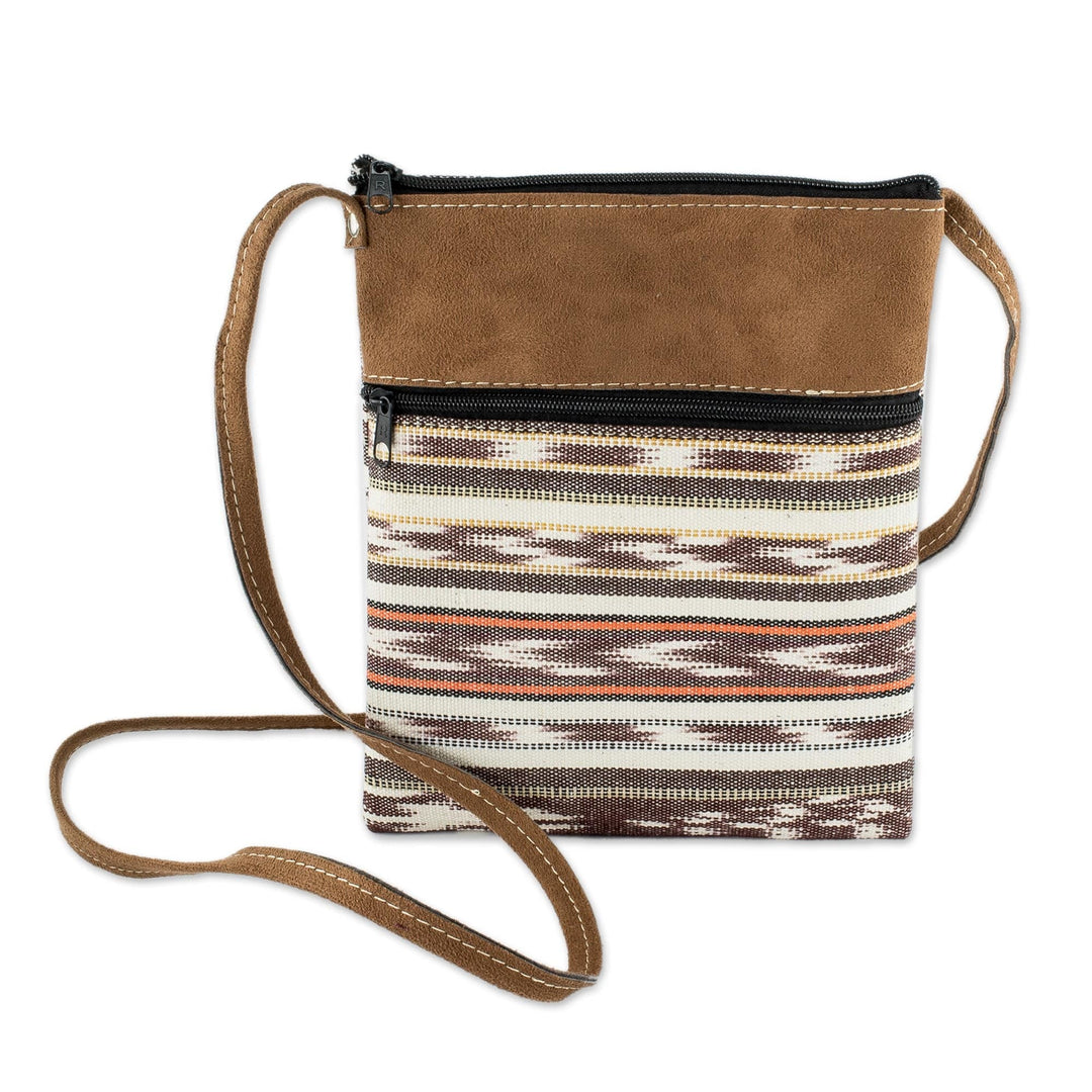 Multicolored Cotton Sling with Faux Suede Trim - Thoughts of Spring