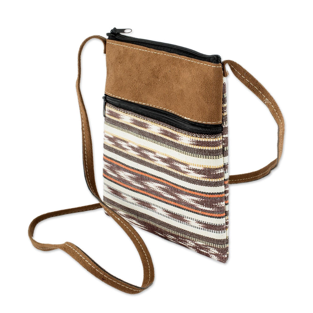 Multicolored Cotton Sling with Faux Suede Trim - Thoughts of Spring