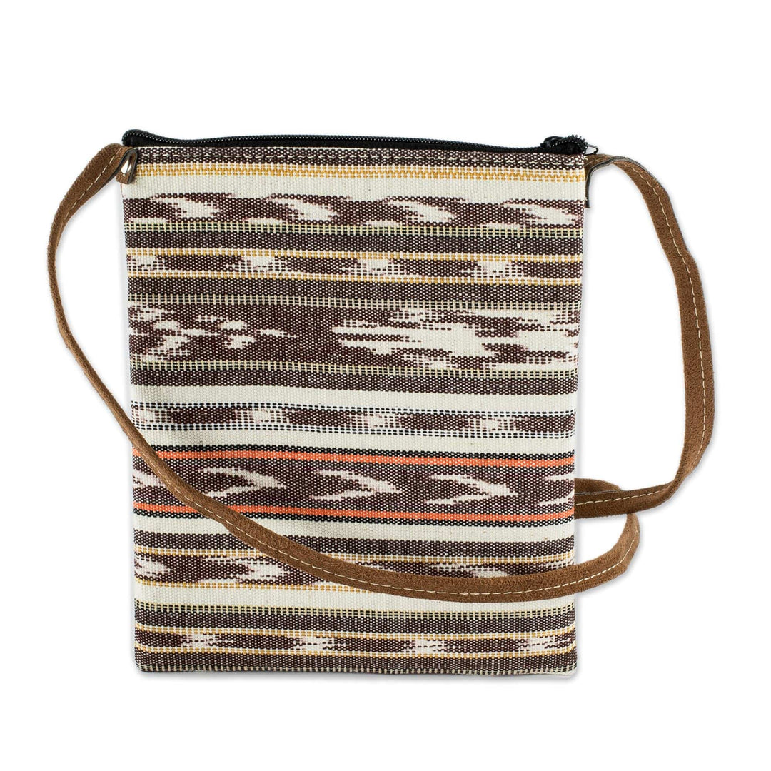Multicolored Cotton Sling with Faux Suede Trim - Thoughts of Spring