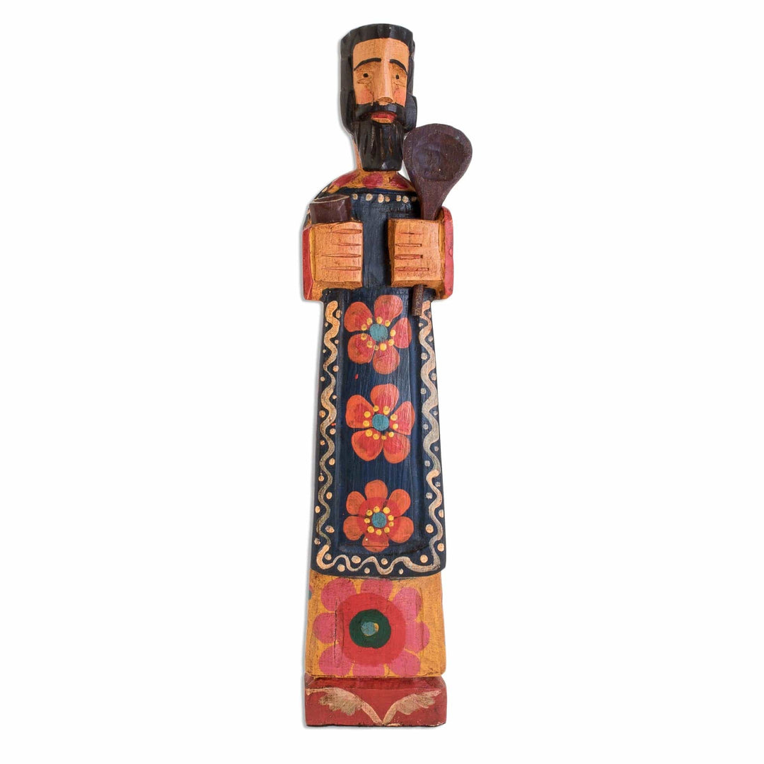 Wood Statuette of Saint Paschal Baylon - Saint Paschal Baylon
