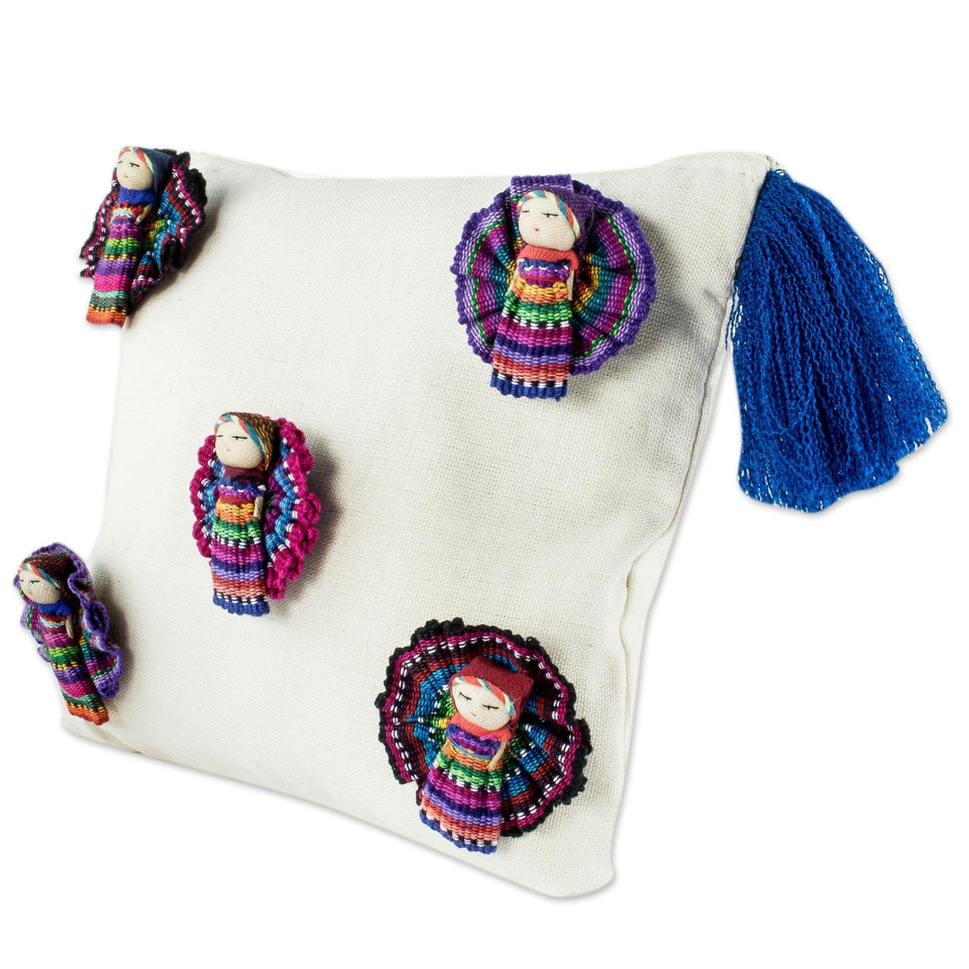 Unique Cotton Cosmetics Bag with Worry Dolls - Travel with Friends