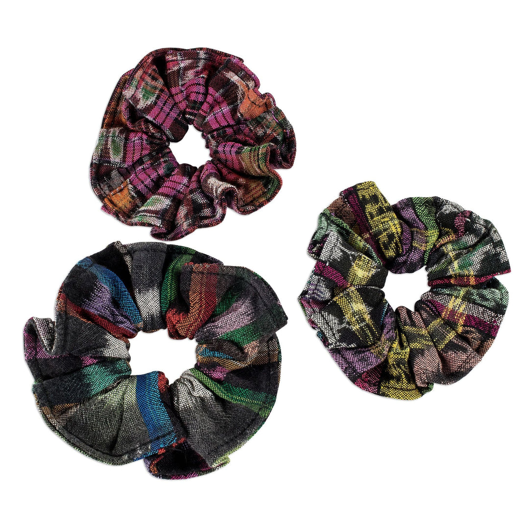 Artisan Crafted Cotton Scrunchies (Set of 3) - Tradition