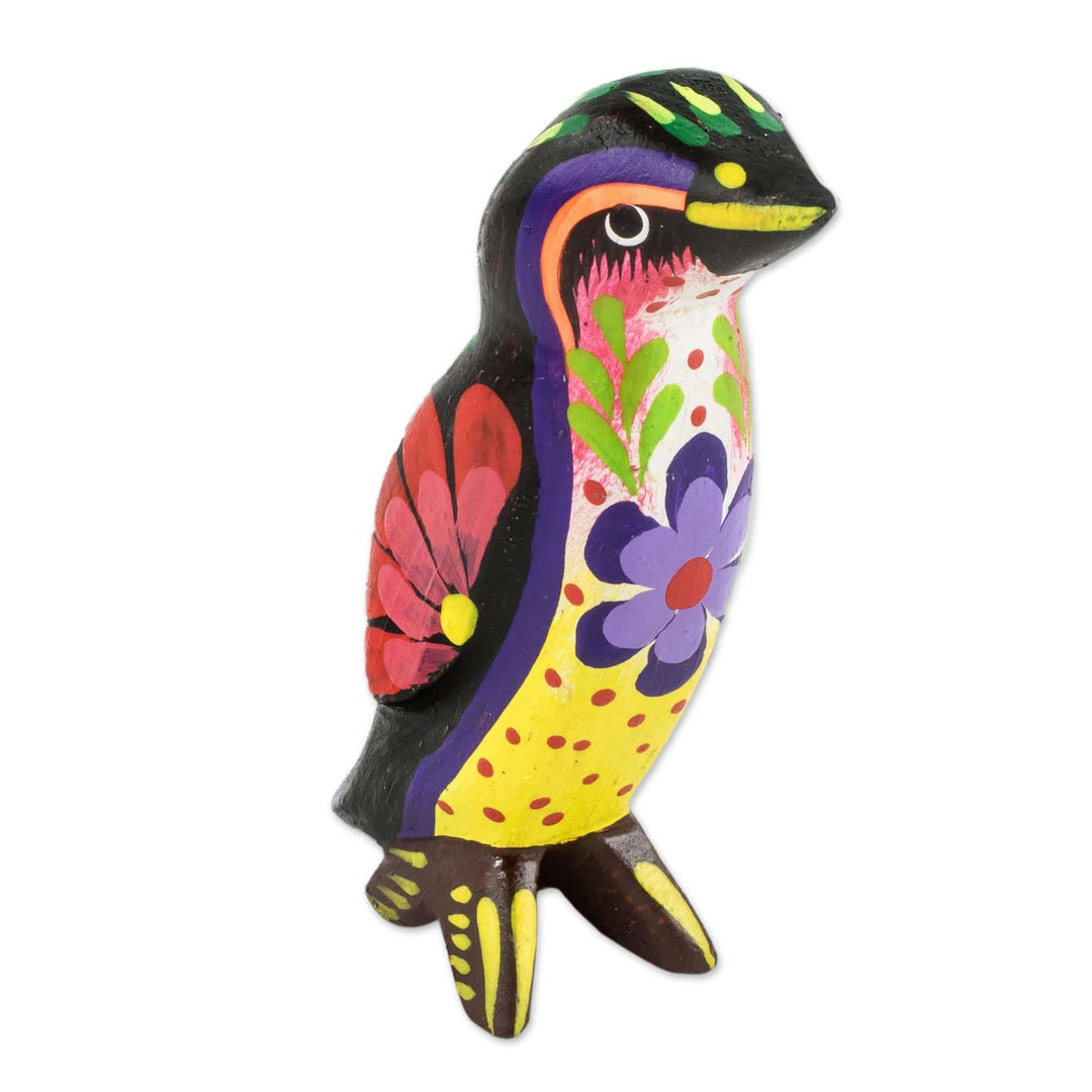 Multicolored Hand Painted Penguin Figurine - Emperor Penguin