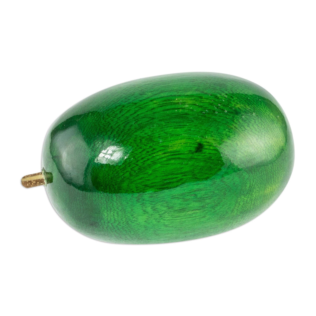 Guatemalan Cypress Wood Watermelon Sculpture - Sweet Watermelon