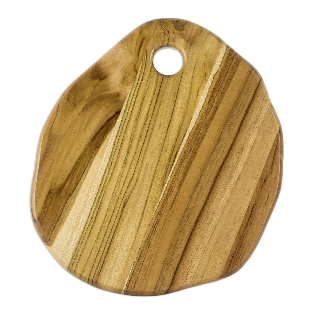 Reclaimed Wood and Resin Trivet - Woodlands in Blue