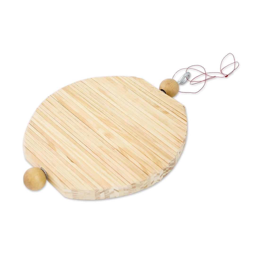 Handcrafted Wooden Helix Mobile With Hook - Fresh Breezes