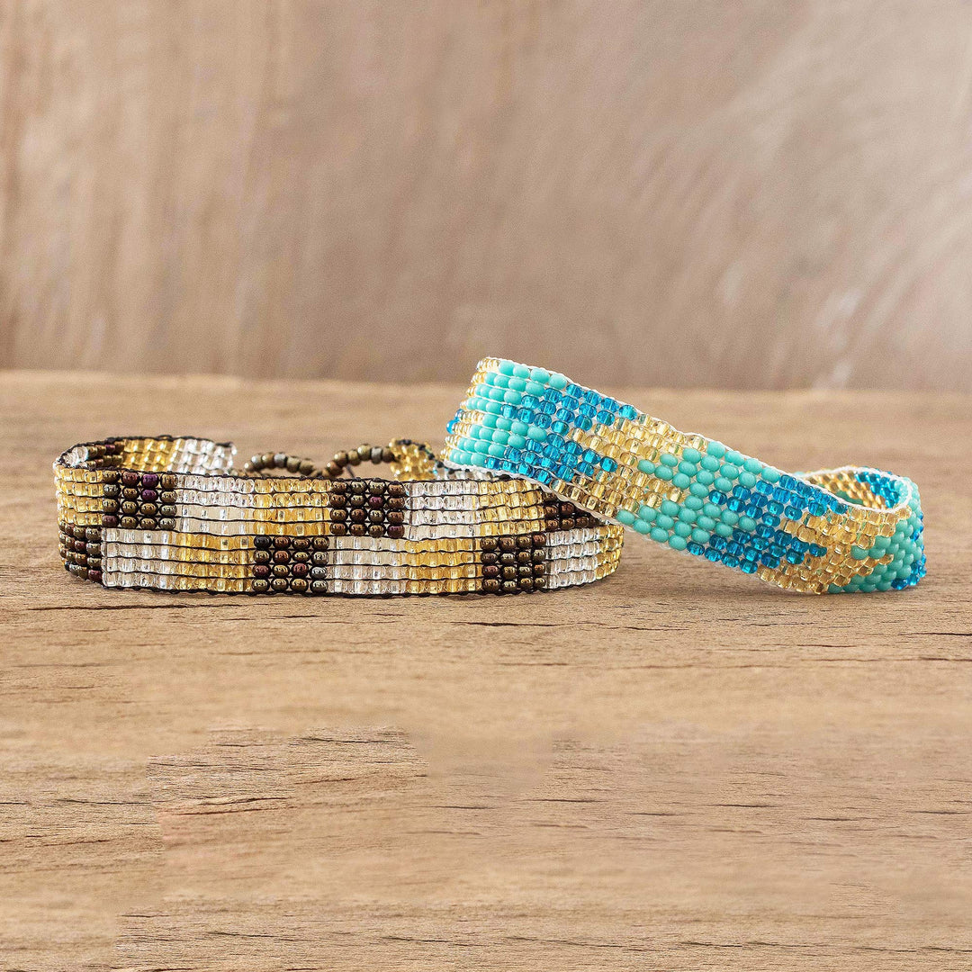 Adjustable Beaded Bracelets (Pair) - Meet Me Halfway