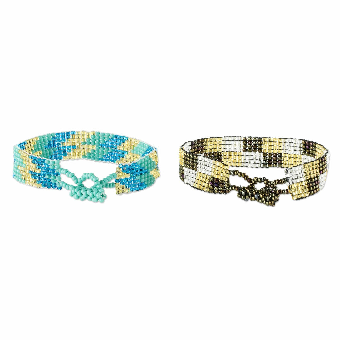Adjustable Beaded Bracelets (Pair) - Meet Me Halfway