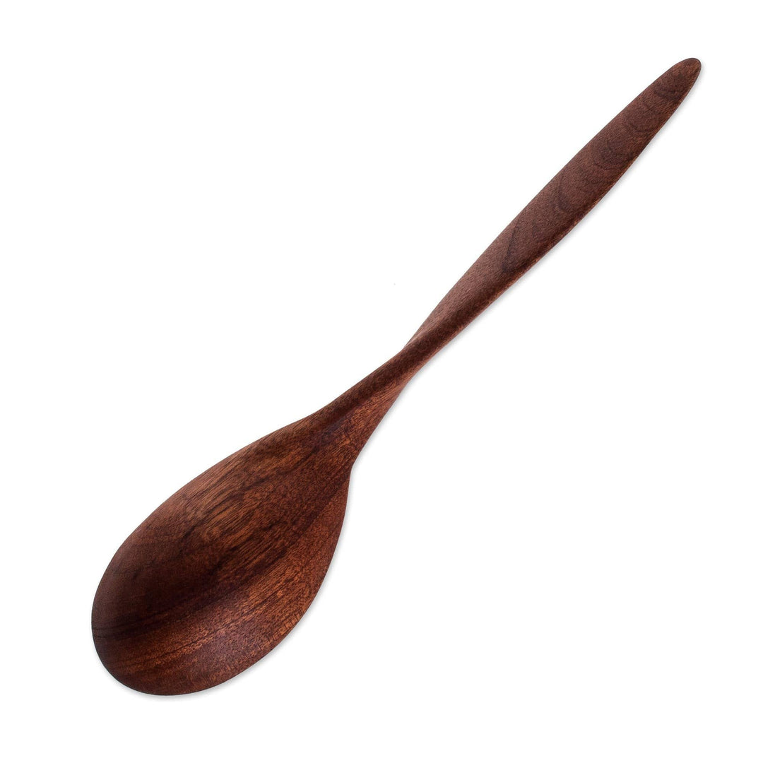 Handmade Wood Serving Spoon - Familiar Flavors