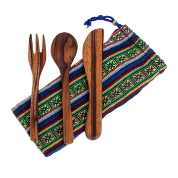 Hand Crafted Wood Utensil Set (3 Pieces) - Dining Out