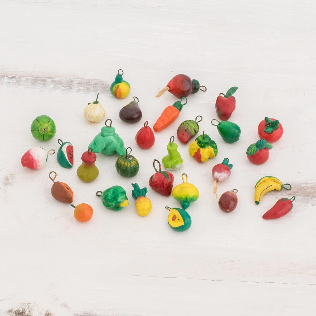 Mini Tropical Fruit Ornaments (Set of 30) - Tropical Flavors