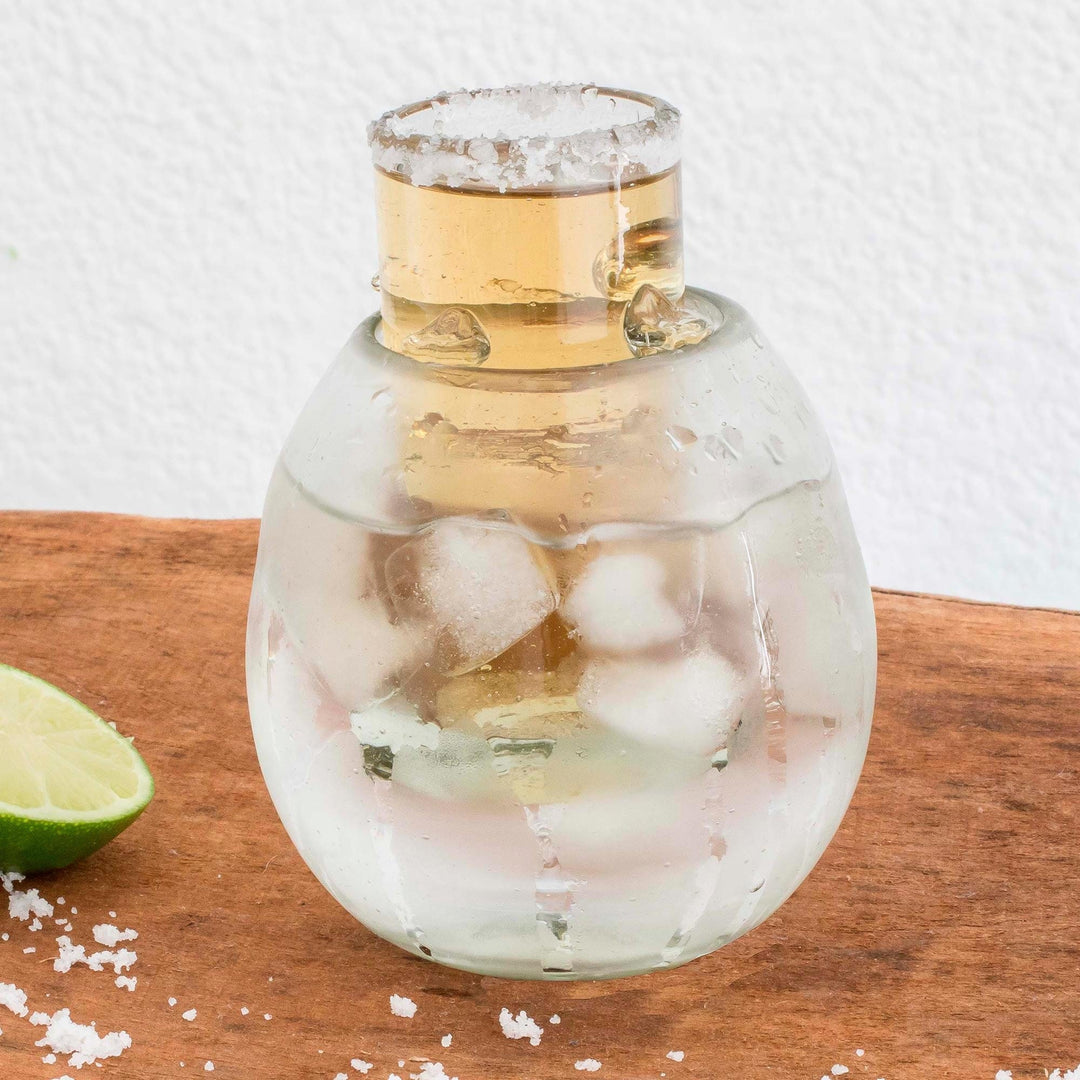 Tequila Glass with Ice Receptacle - Frosty Shot