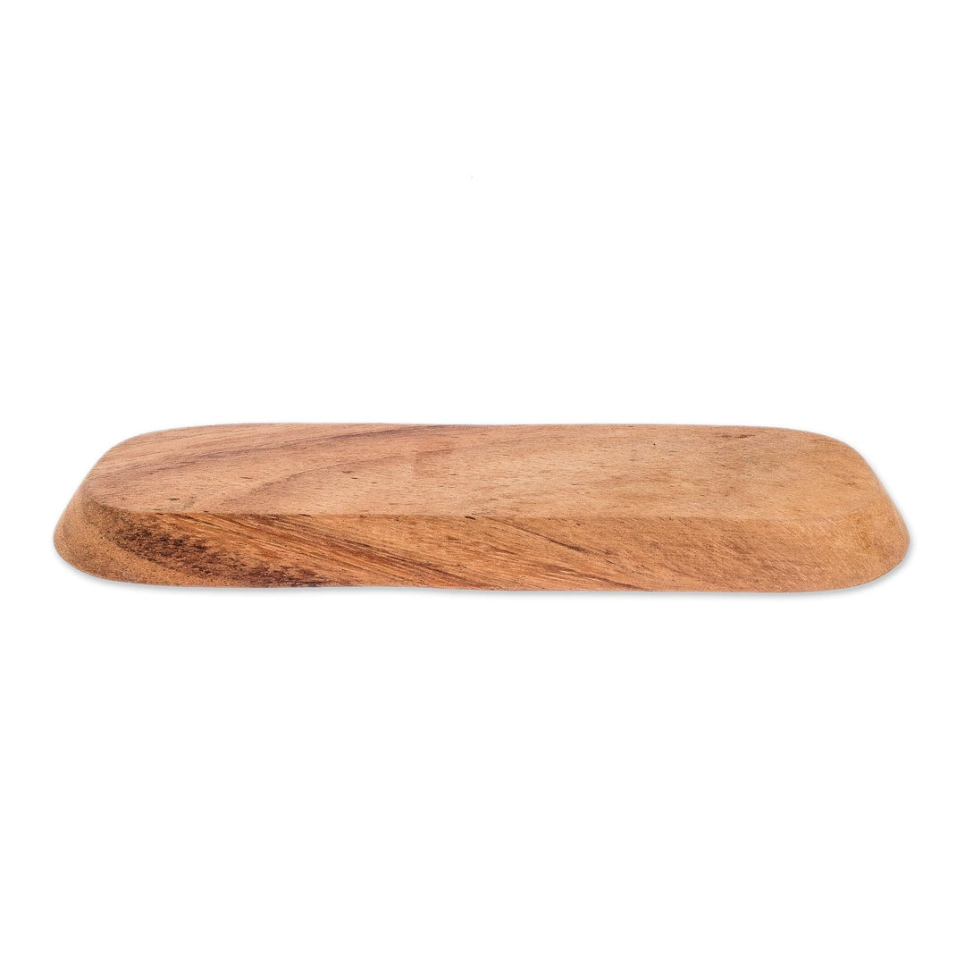 Handcrafted Wood Platter from Guatemala - Natural Addition