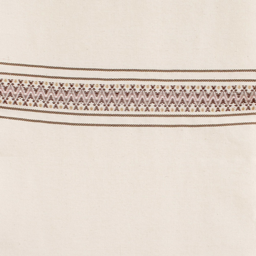 Ivory Cotton Table Runner - Peten Volcanoes