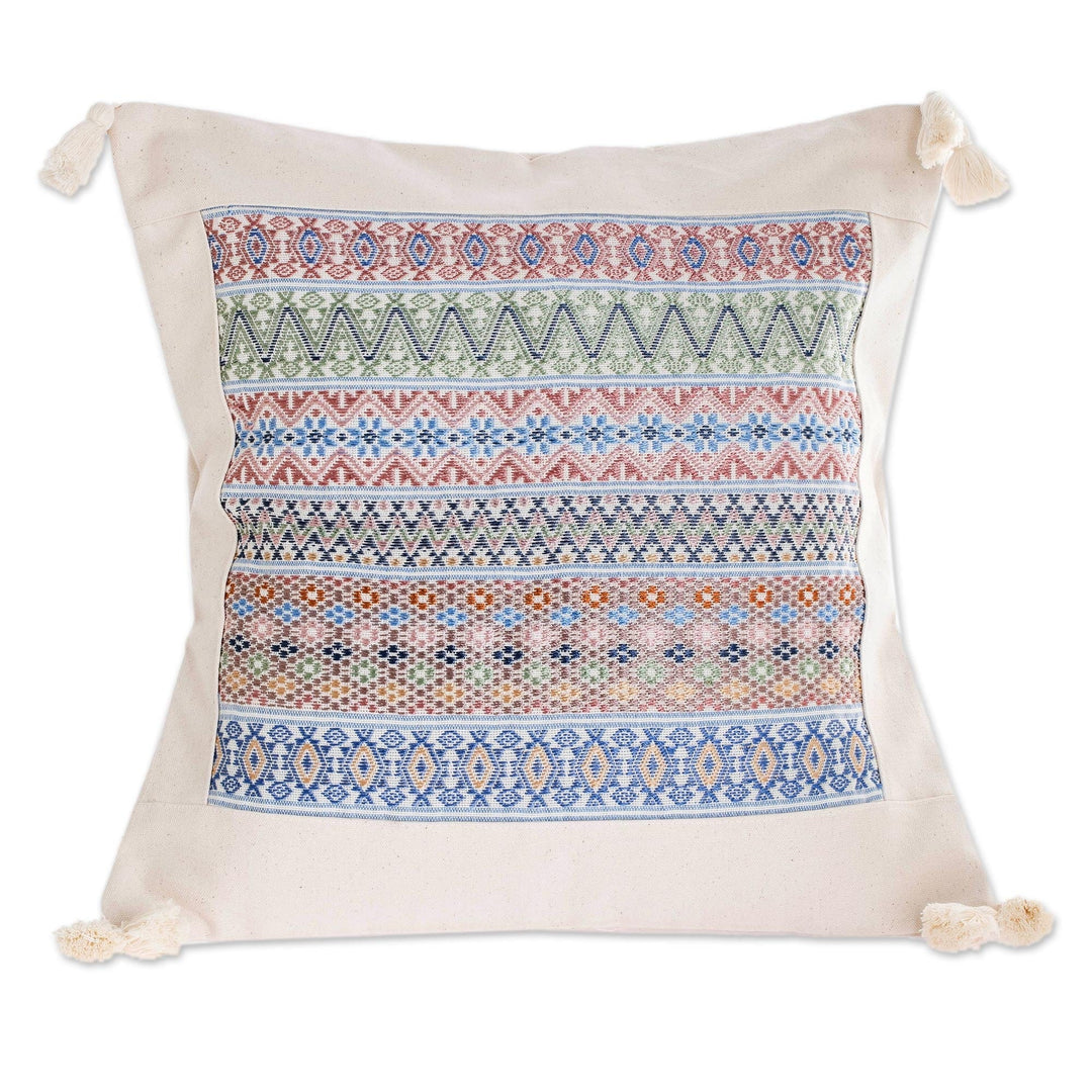 Handloomed Cotton Cushion Cover - Symphony