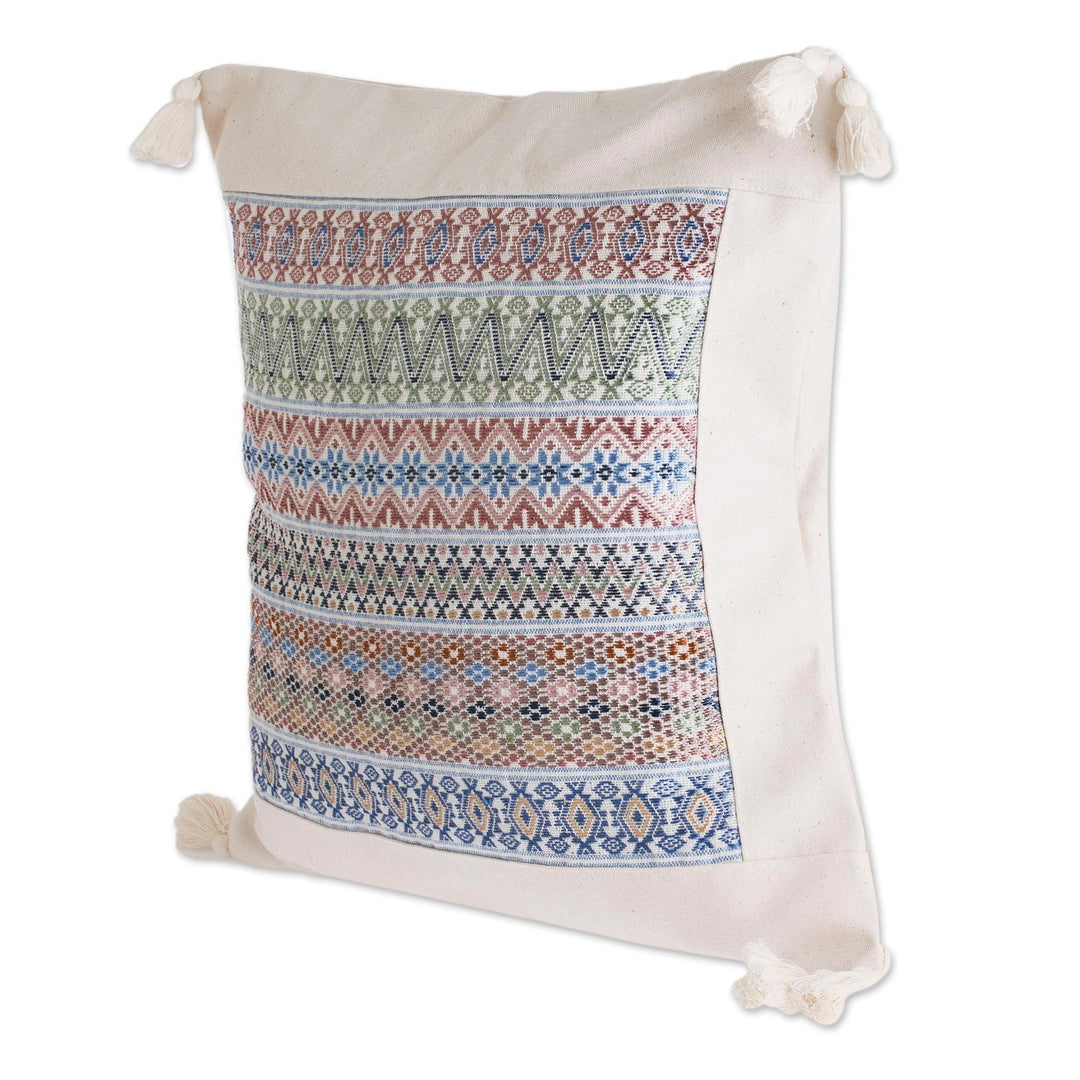 Handloomed Cotton Cushion Cover - Symphony