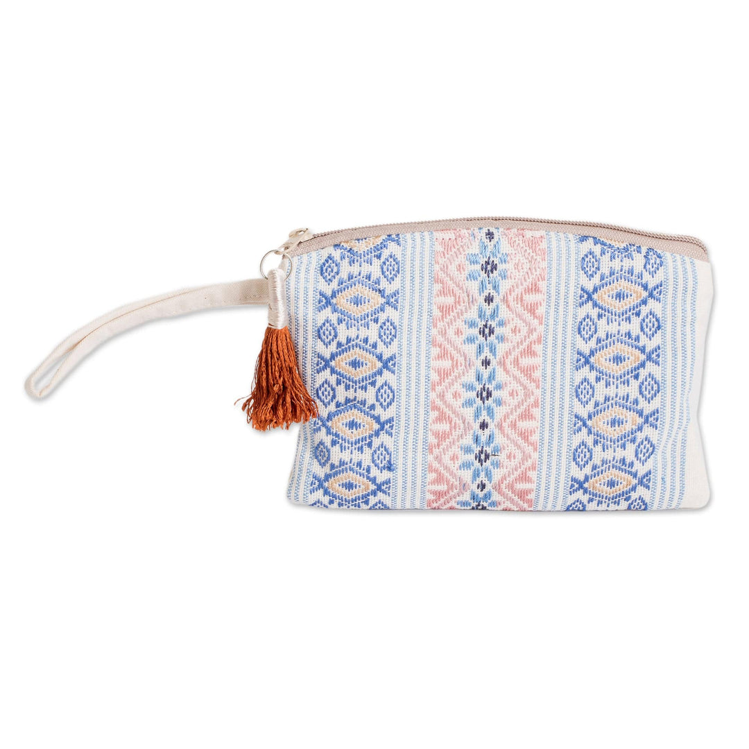 Handmade Cotton Makeup Case - Mountain Frieze