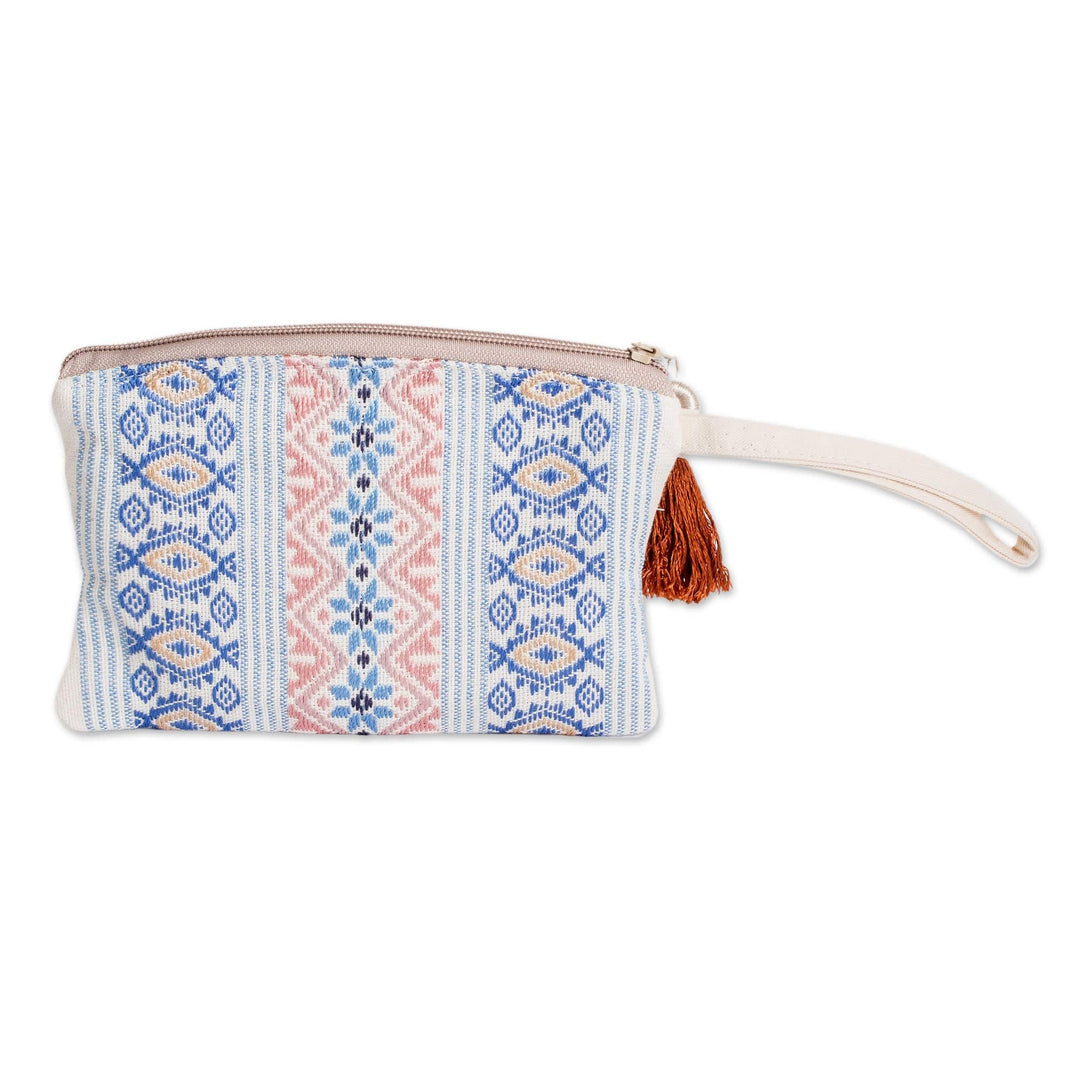 Handmade Cotton Makeup Case - Mountain Frieze