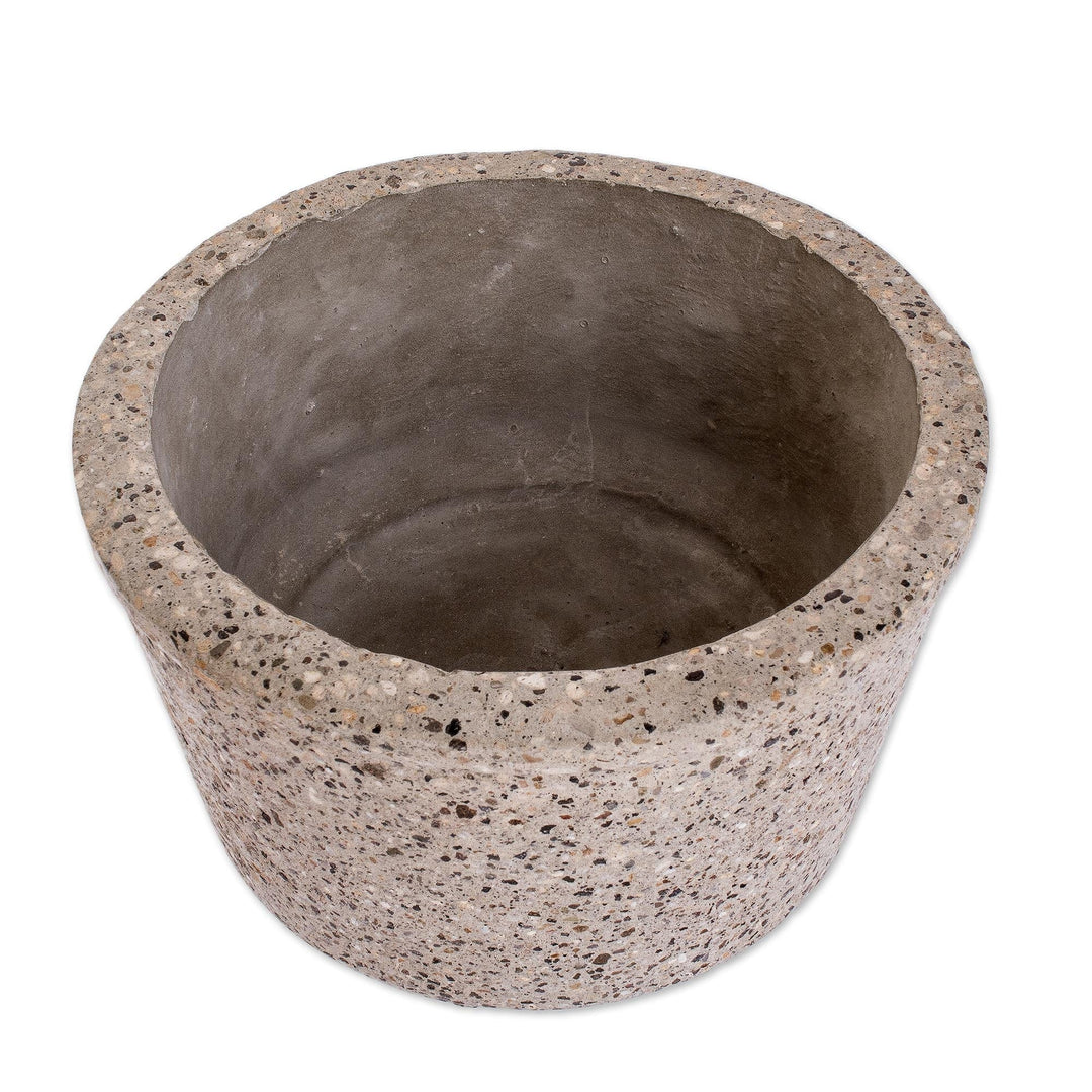 Cement Flower Pot - Rustic Modern