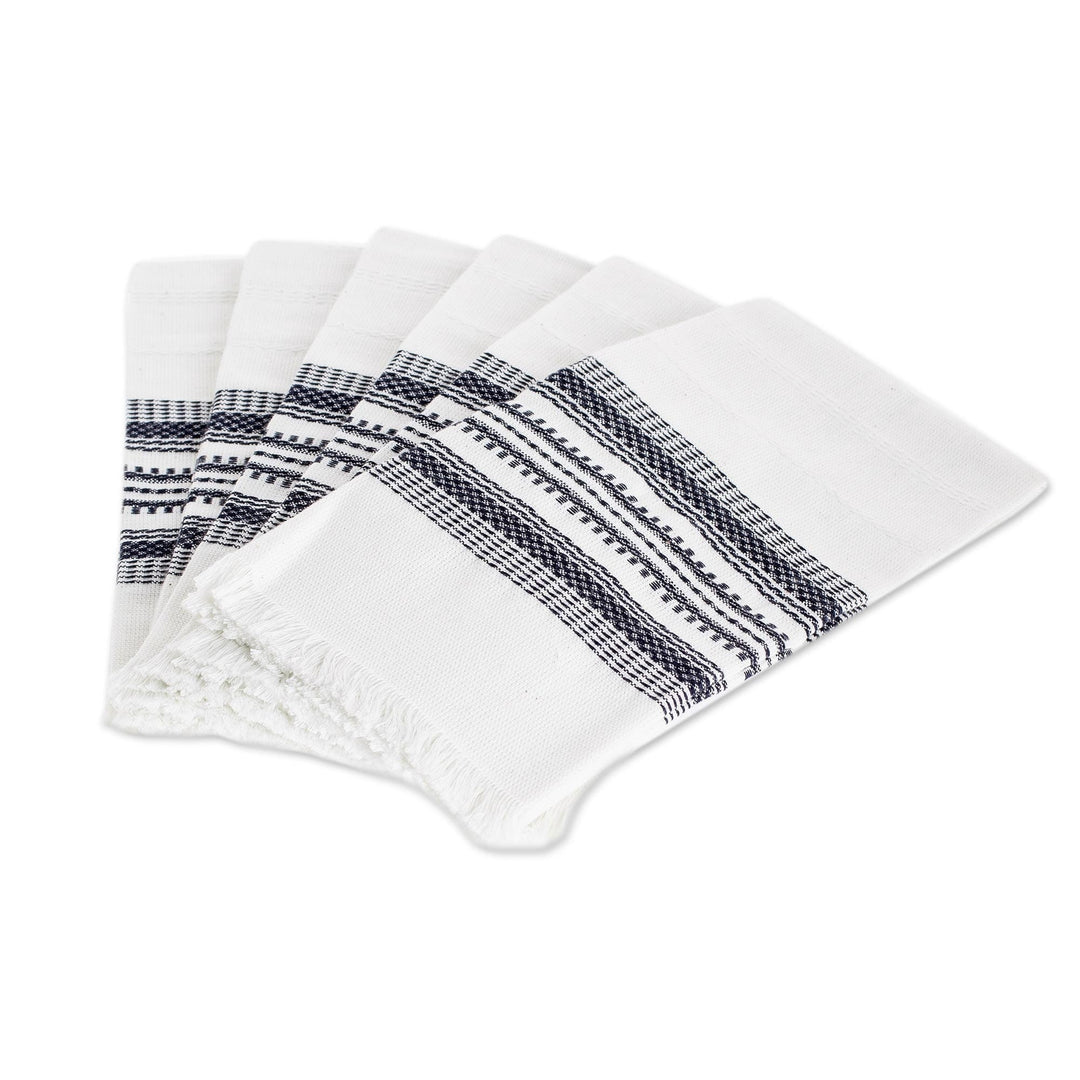 Navy and White Napkins (Set of 6) - Culinary Inspiration in Blue