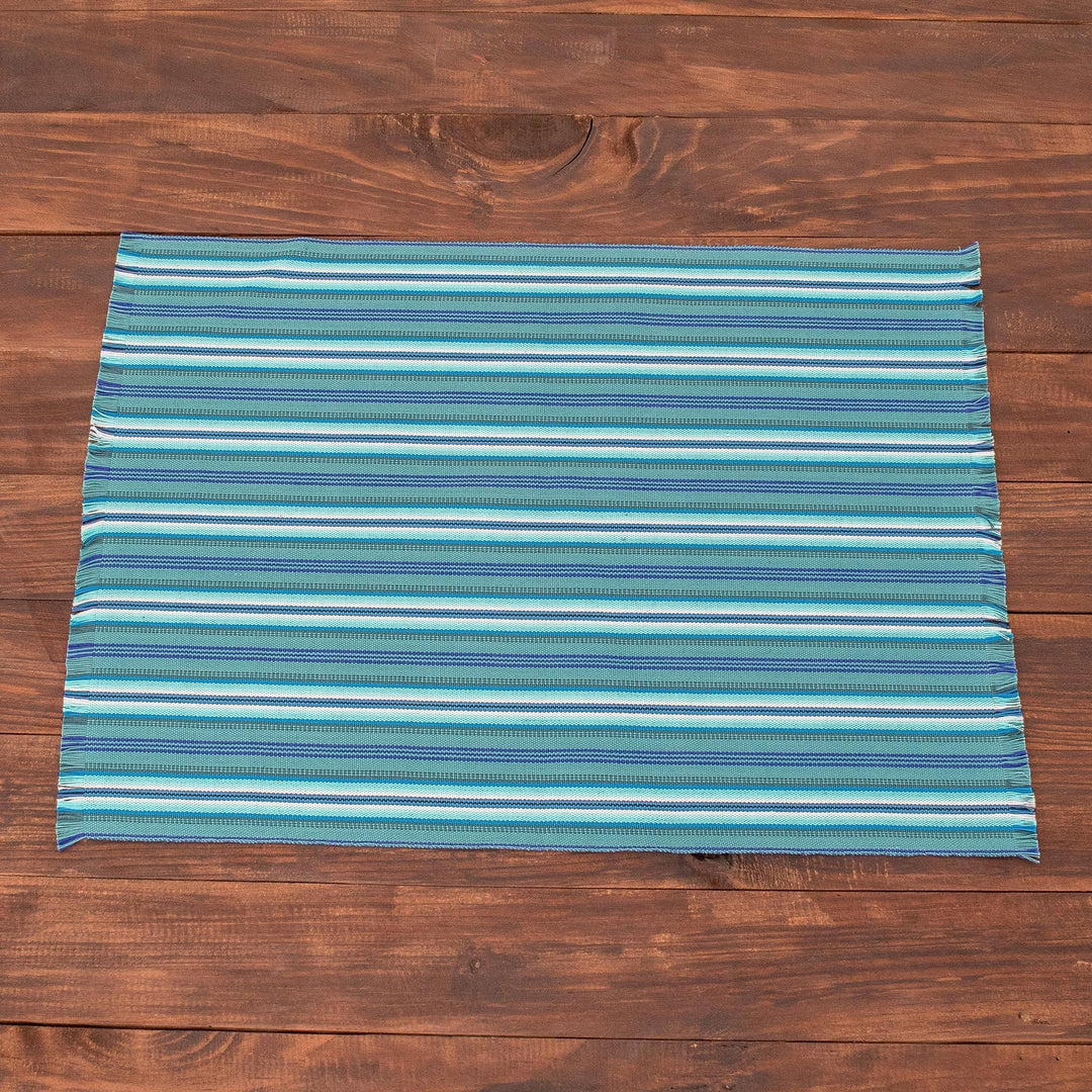 Blue Striped Placemats (Set of 6) - Tecpan Tradition
