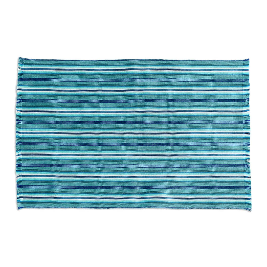 Blue Striped Placemats (Set of 6) - Tecpan Tradition