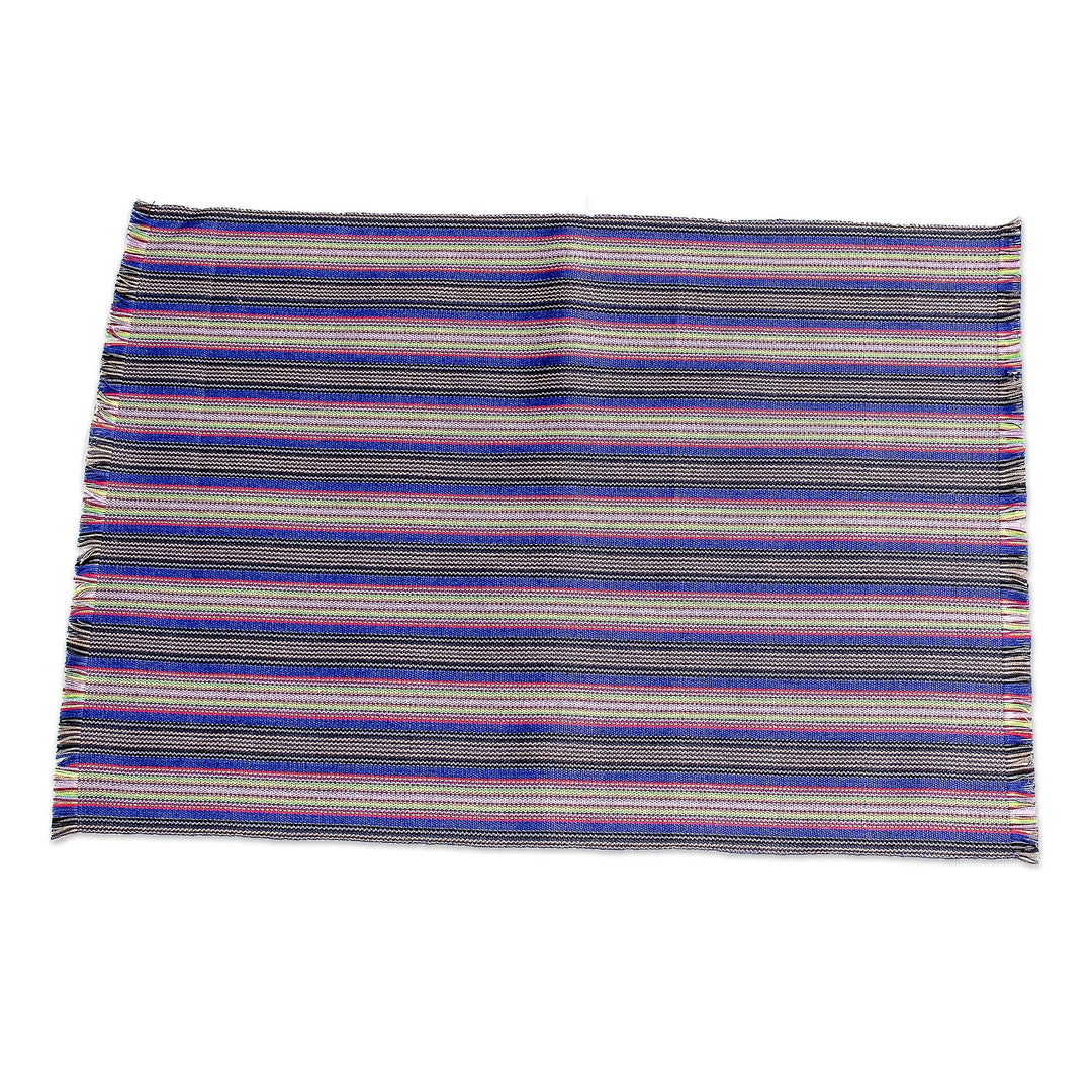 Blue/Multi Table Linen Set (Set for 6) - Solola Blue