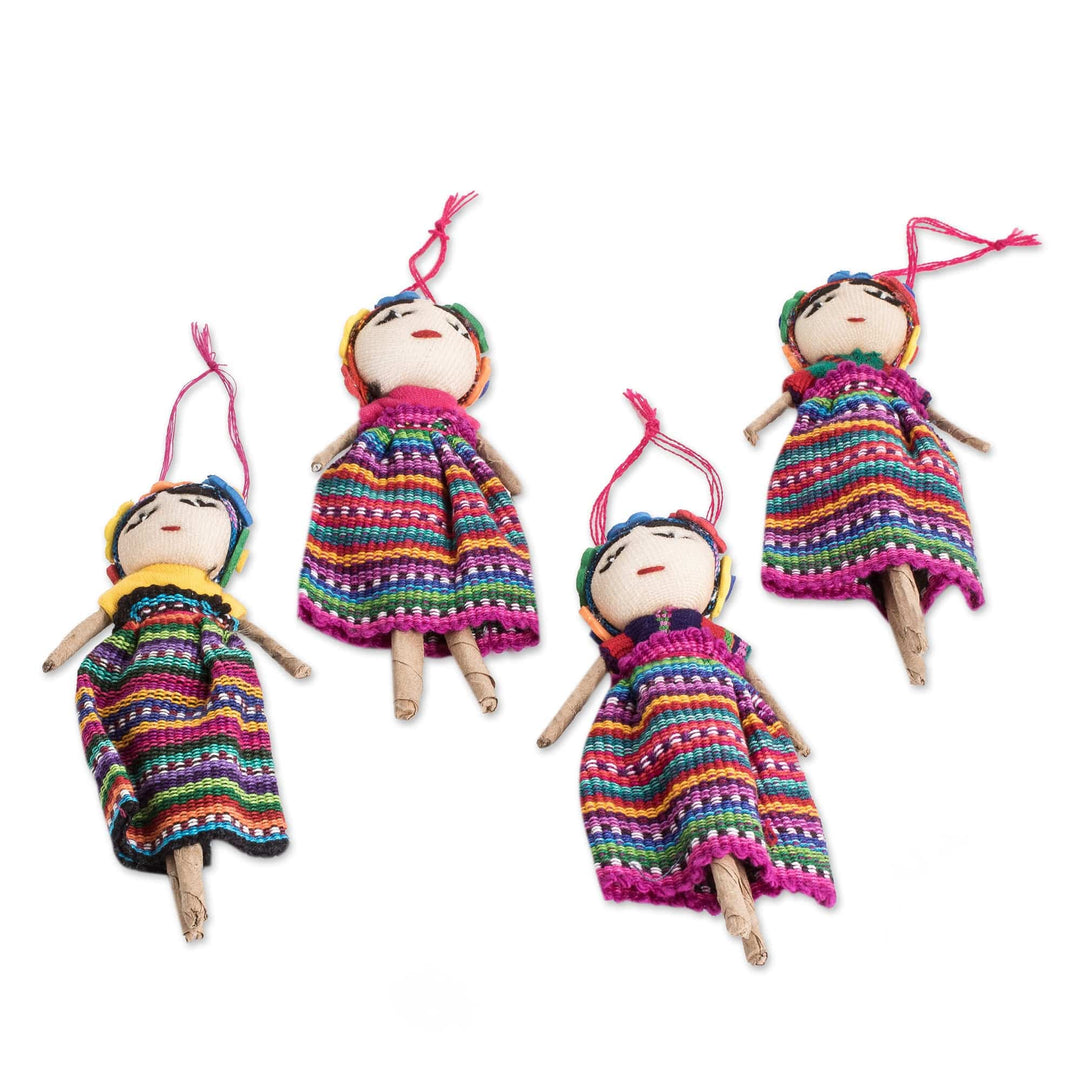 Handcrafted Frida Ornaments (Set of 4) - Frida's Christmas