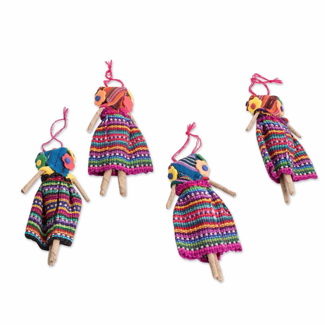 Handcrafted Frida Ornaments (Set of 4) - Frida's Christmas