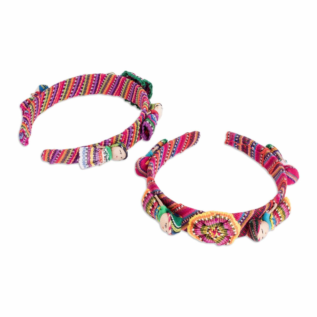 Multicolored Cotton Headbands (Pair) - Pretty Quitapenas