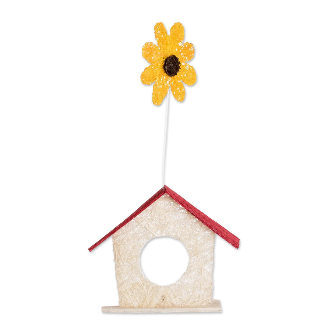 Costa Rican Handmade Natural Fiber Hummingbird Mobile - Hummingbird House