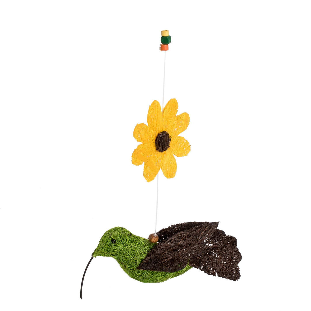 Costa Rican Handmade Natural Fiber Hummingbird Mobile - Hummingbird House