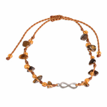 Handmade Tiger's Eye Infinity Bracelet - Infinite Summer