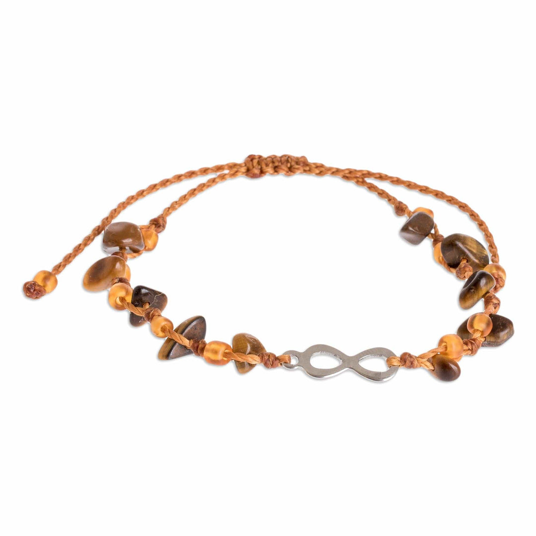 Handmade Tiger's Eye Infinity Bracelet - Infinite Summer