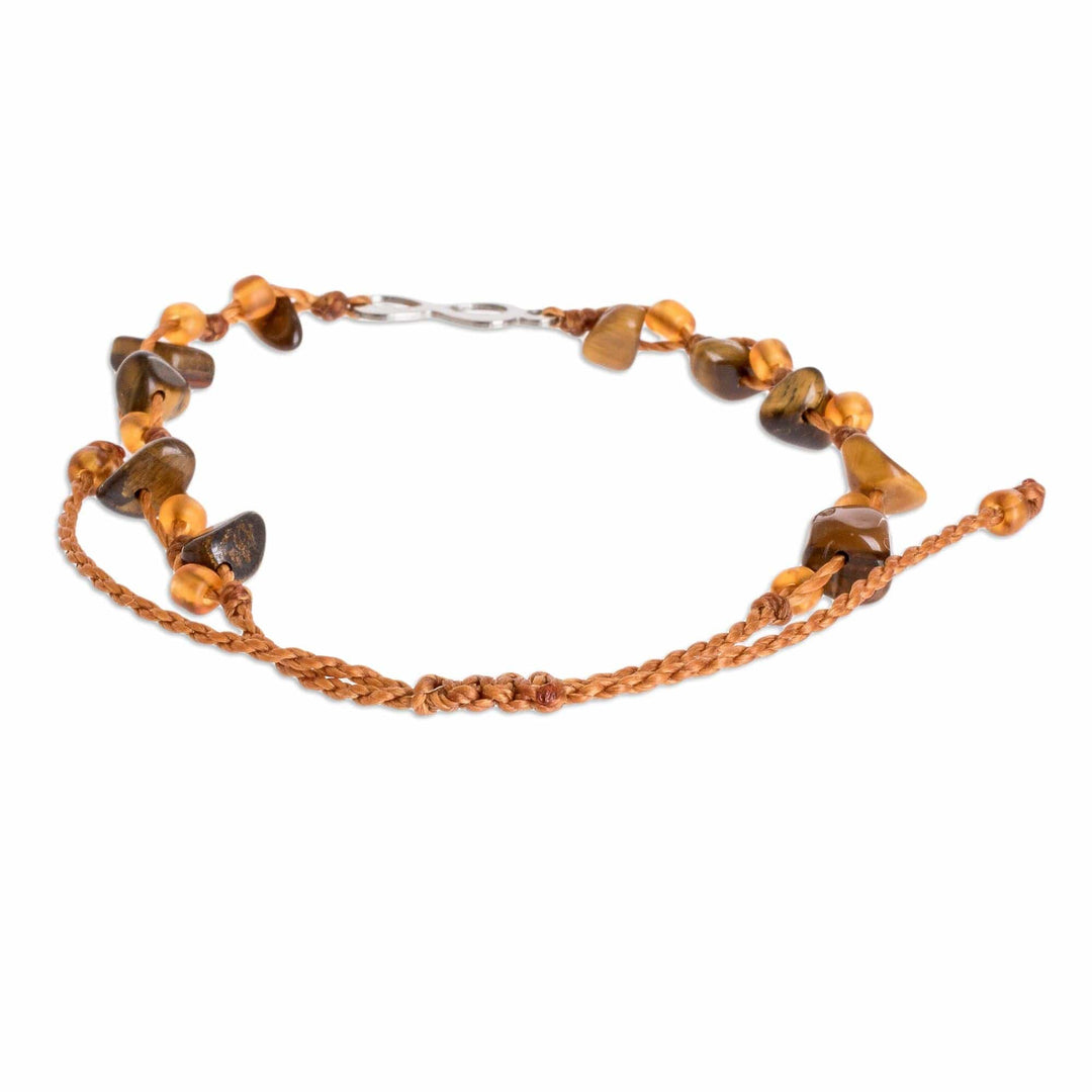 Handmade Tiger's Eye Infinity Bracelet - Infinite Summer