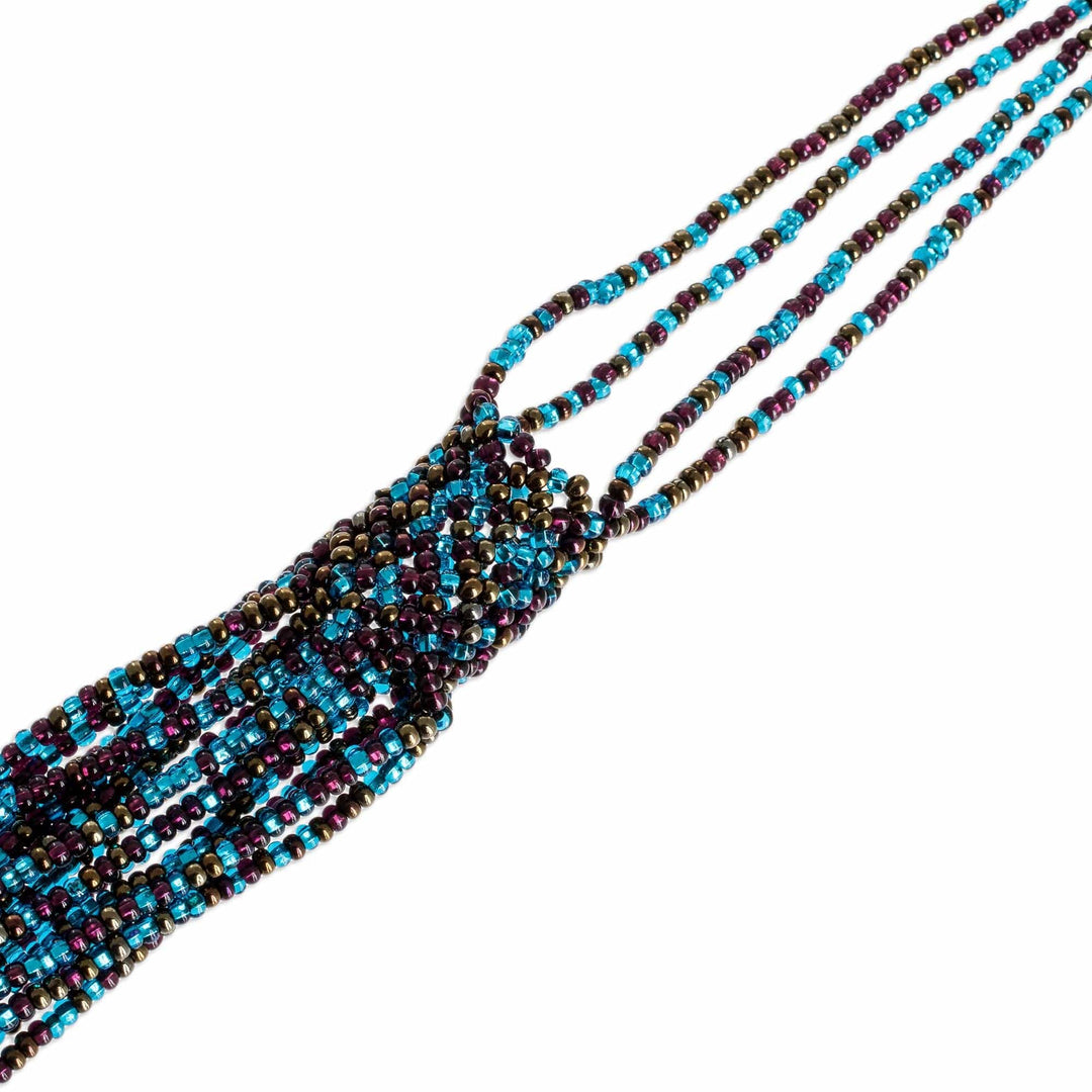 Beaded Necklace - Cool Grotto