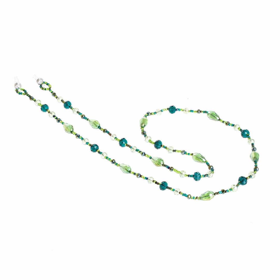 Green Eyeglass Lanyard - Sololá Fiesta in Green