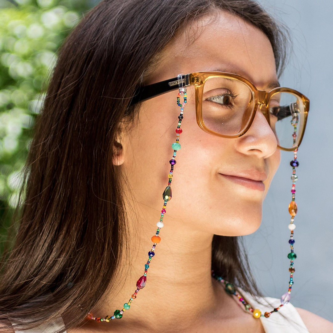 Handmade Bead Eyeglass Lanyard - Sololá Festival