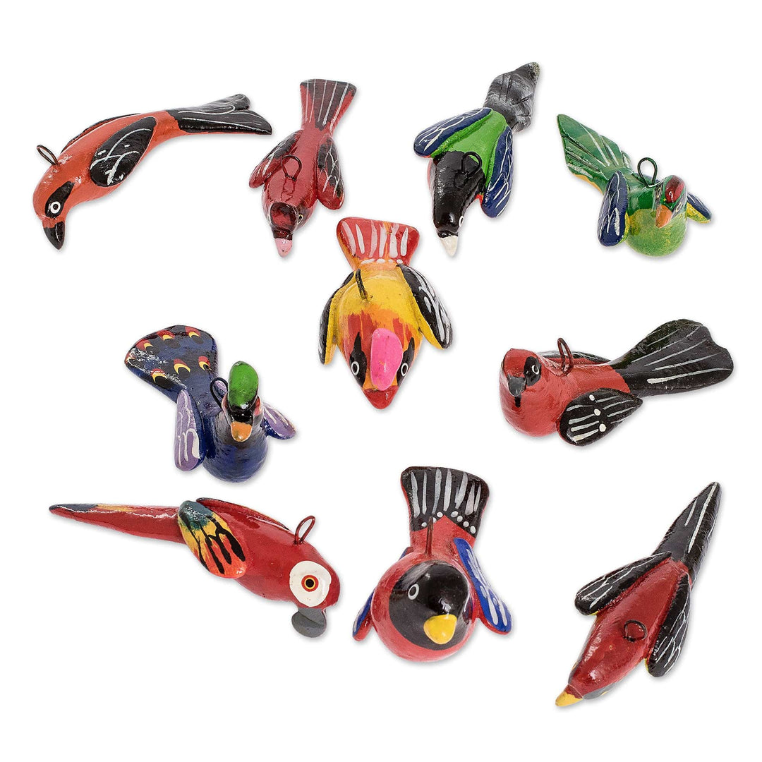 Mini Bird Ornaments (Set of 30) - Avian Kingdom
