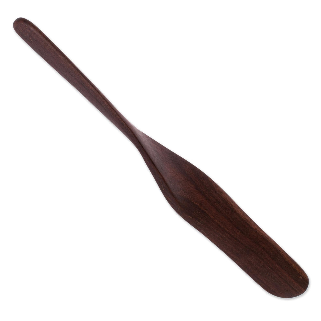 Hand Carved Wood Spatula from Nicaragua - Delicious