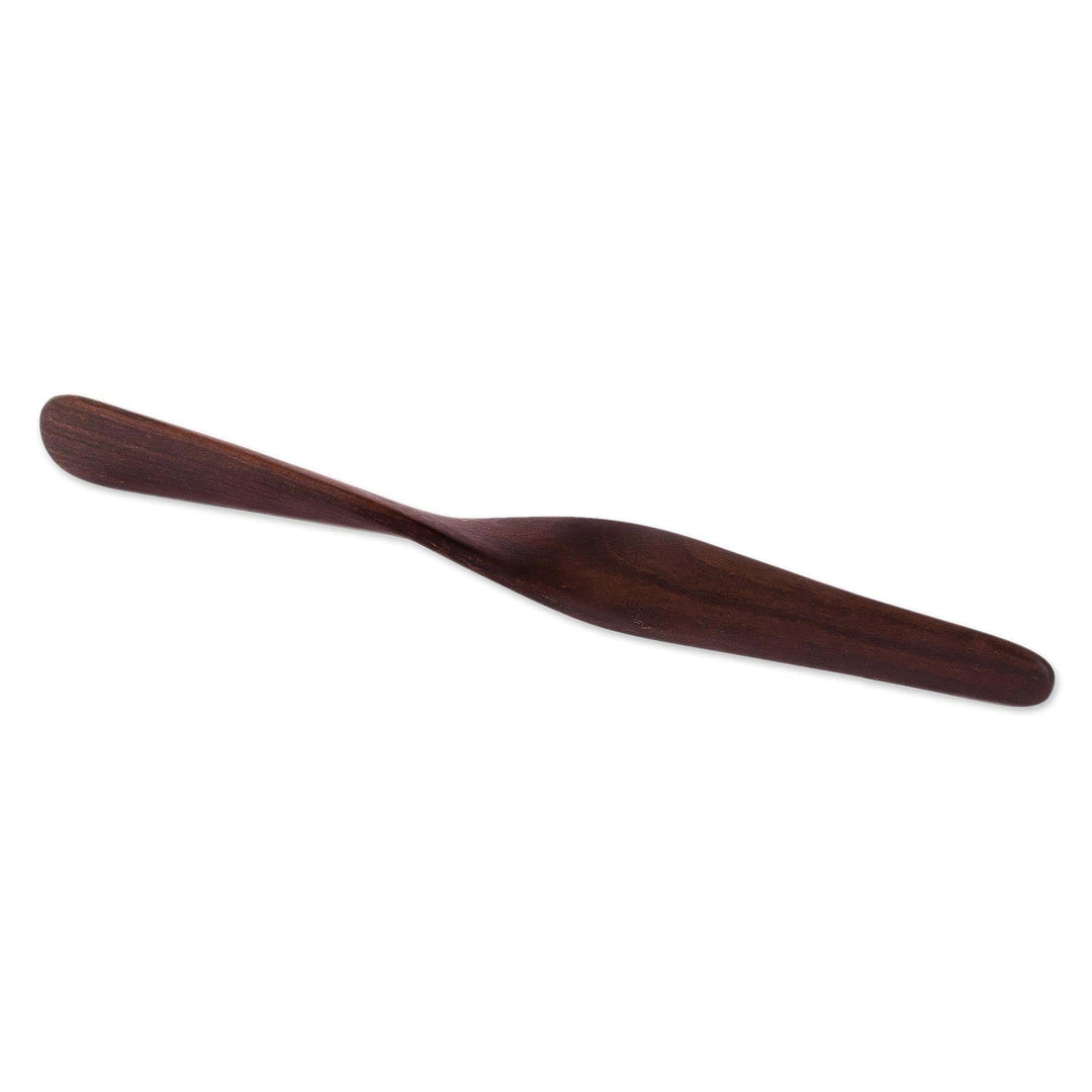Hand Carved Wood Spatula from Nicaragua - Delicious