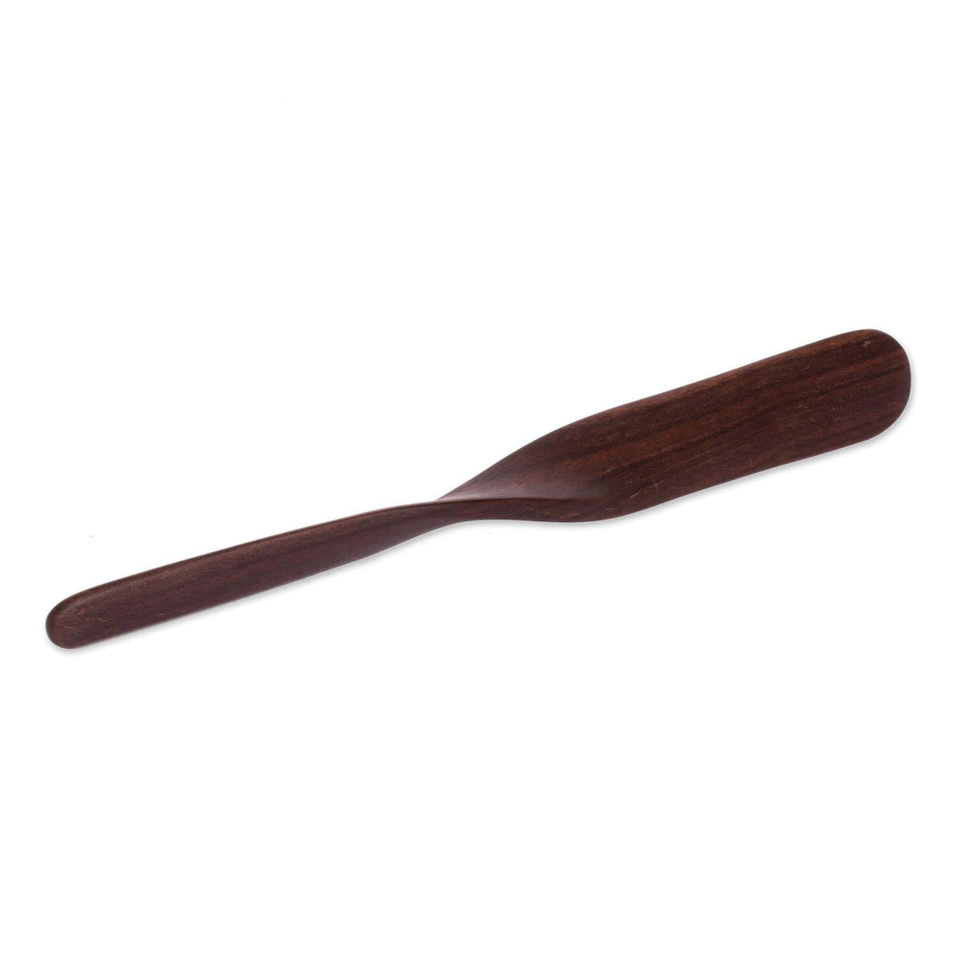 Hand Carved Wood Spatula from Nicaragua - Delicious